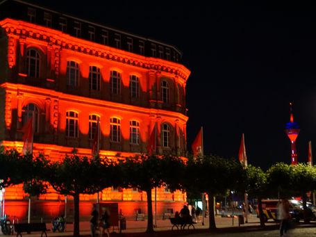 Night of Lights, Burgplatz Düsseldorf, Juni 2020